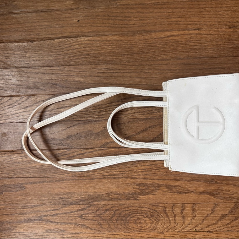 Telfar White Bag mini